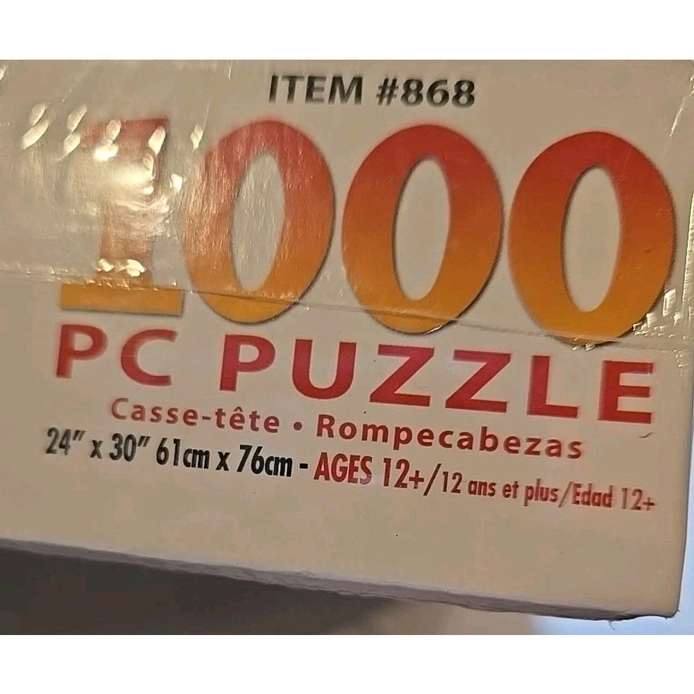 White Mountain 1000 Piece The 1980's Jigsaw Puzzle 24X30 New-Sealed (Shelf) - Picture 3 of 3